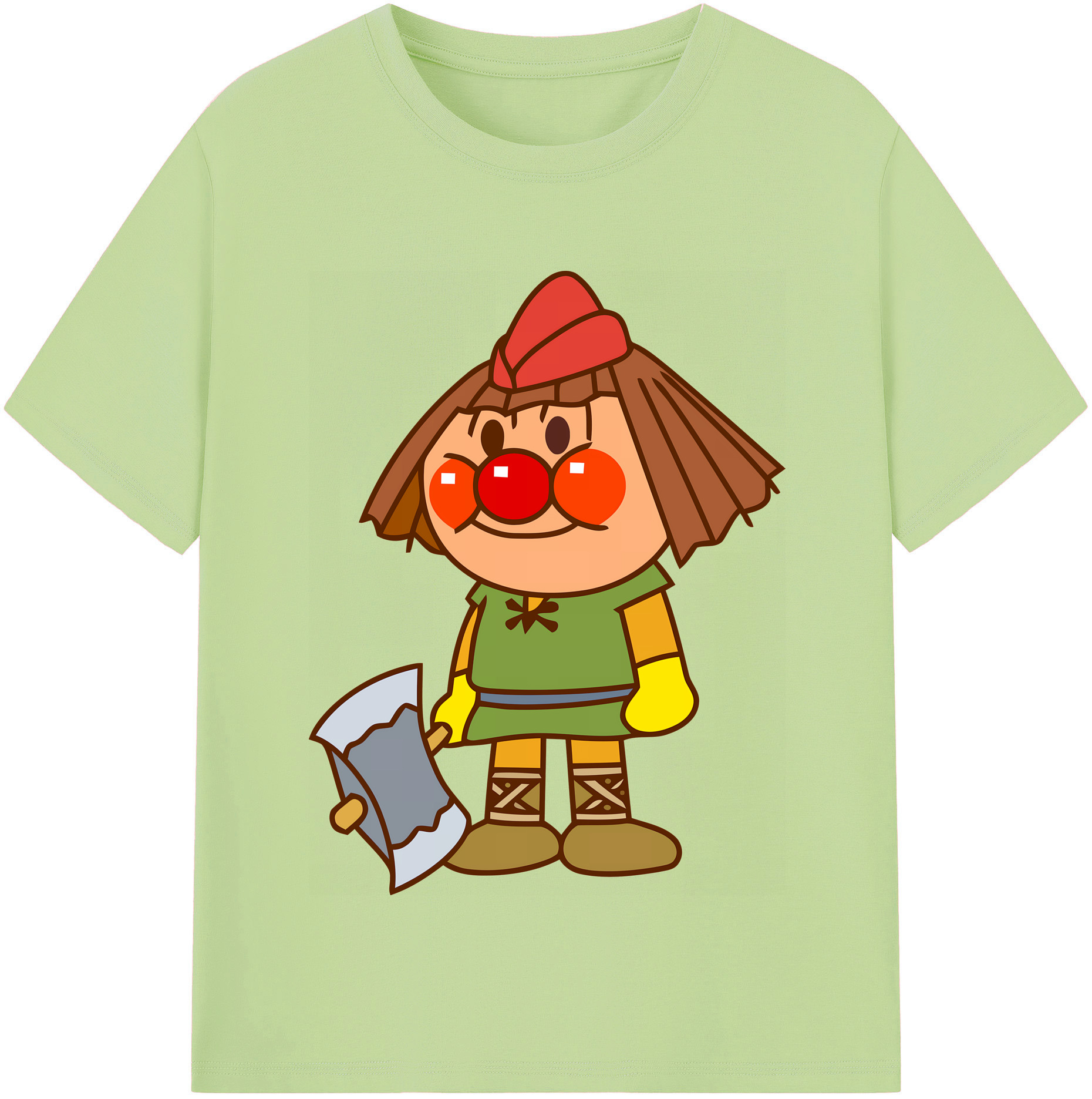 （画像用） アンパンマン Anpanman 綿100％半袖Tシャツ（フロントプリント）